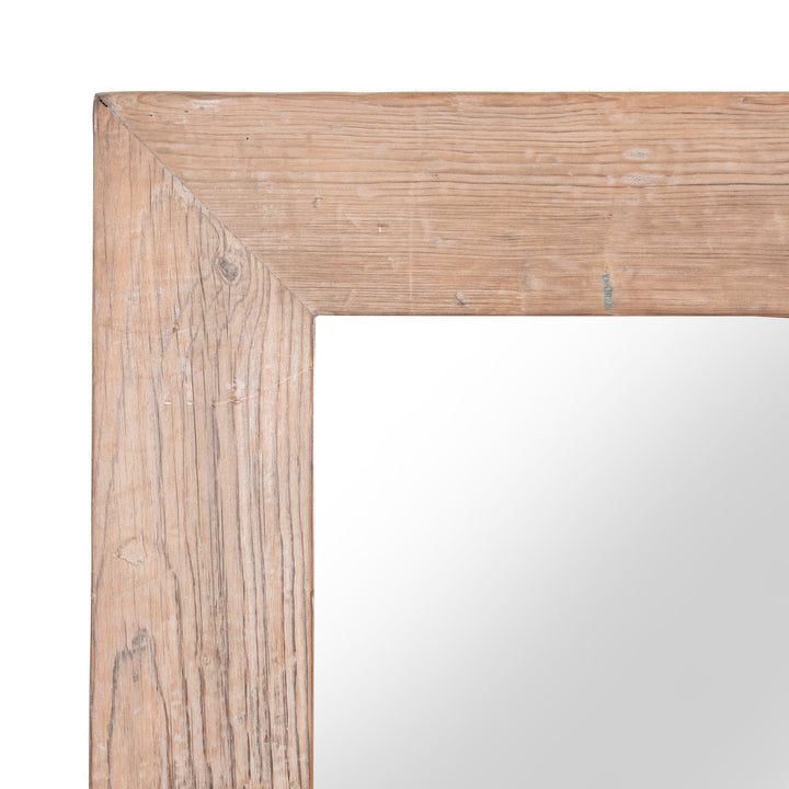 Rustic Pine Mirror From Shanxi Province | Indigo Antiques