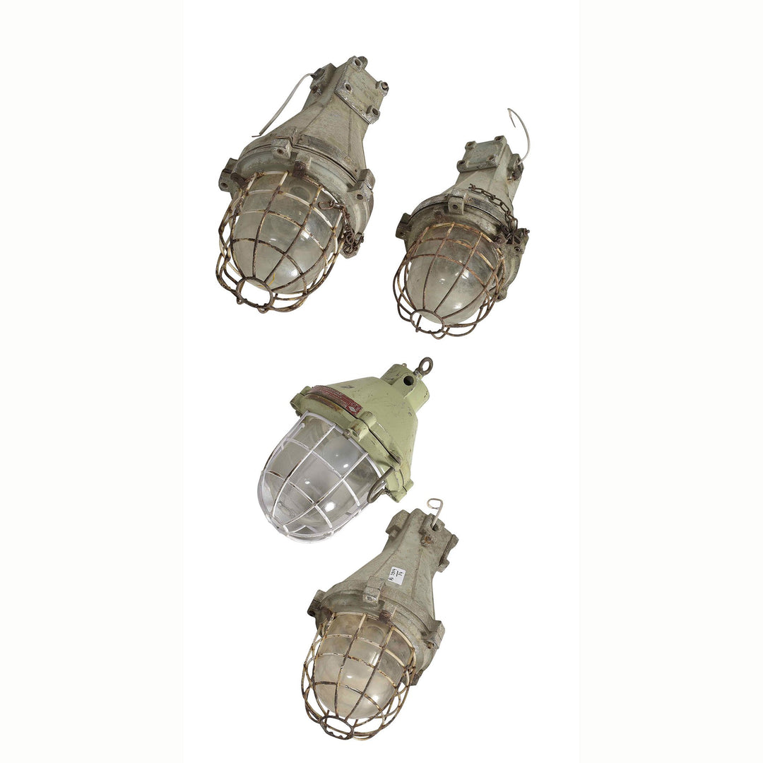 Old Ships Lantern - Original Paint Finish | Indigo Oriental Antiques