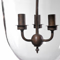 Rare Glass Hundi Lamp With 3 Way Fitting - Mid 19thC