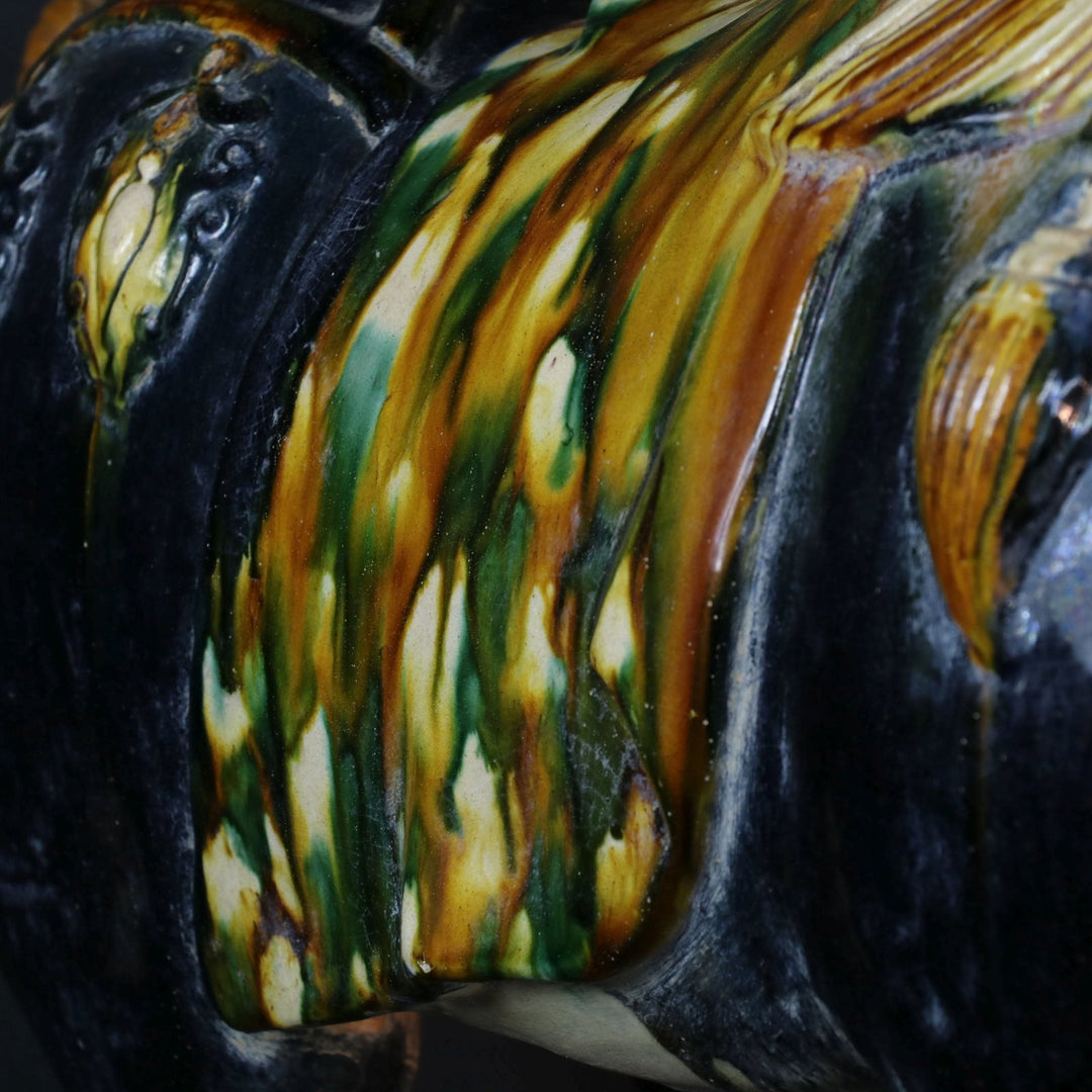 Blue Glazed Tang Horse Statue | Indigo Oriental Antiques
