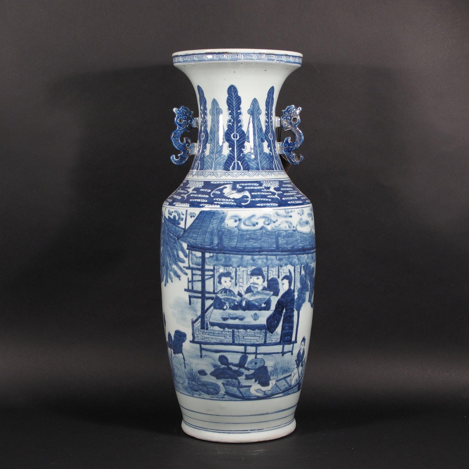 Blue & White Porcelain Baluster Vase | Indigo Oriental Antiques