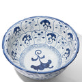 Blue & White Porcelain Bowl - Cloud Fungus Design