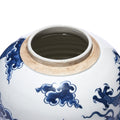 Blue & White Porcelain Dragon Ginger Jar