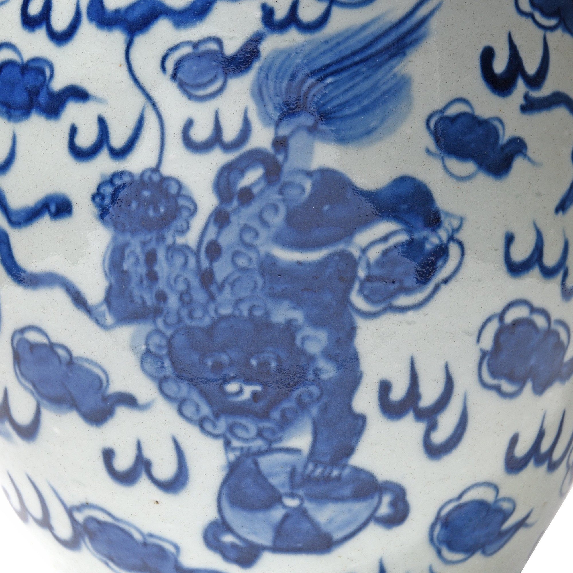 Blue & White Porcelain Fengweizun Quilin Design Vase | Indigo Antiques