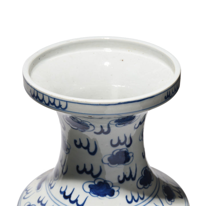 Blue & White Porcelain Fengweizun Dragon Vase | Indigo Antiques