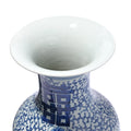 Blue & White Porcelain Fengweizun Vase - Double Happiness