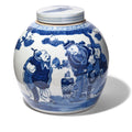 Blue & White Porcelain Ginger Jar - Wise Man Design