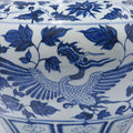 Blue & White Porcelain Jardinière - Peonies & Phoenix
