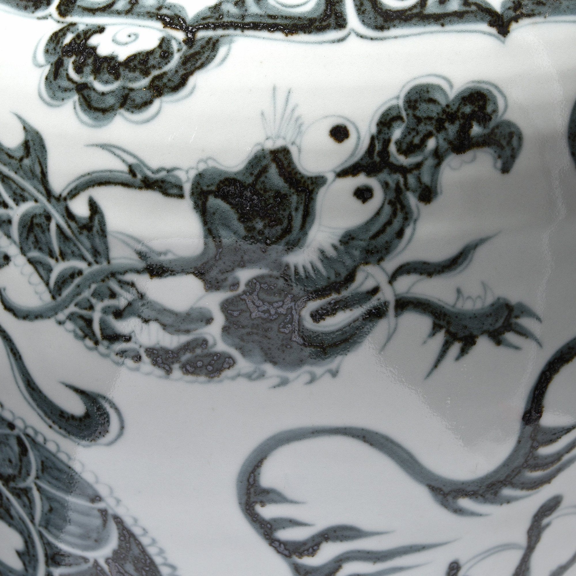Blue & White Porcelain Meiping Vase - Dragon Design | Indigo Antiques