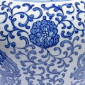 Blue & White Porcelain Meiping Vase - Trailing Peony Design
