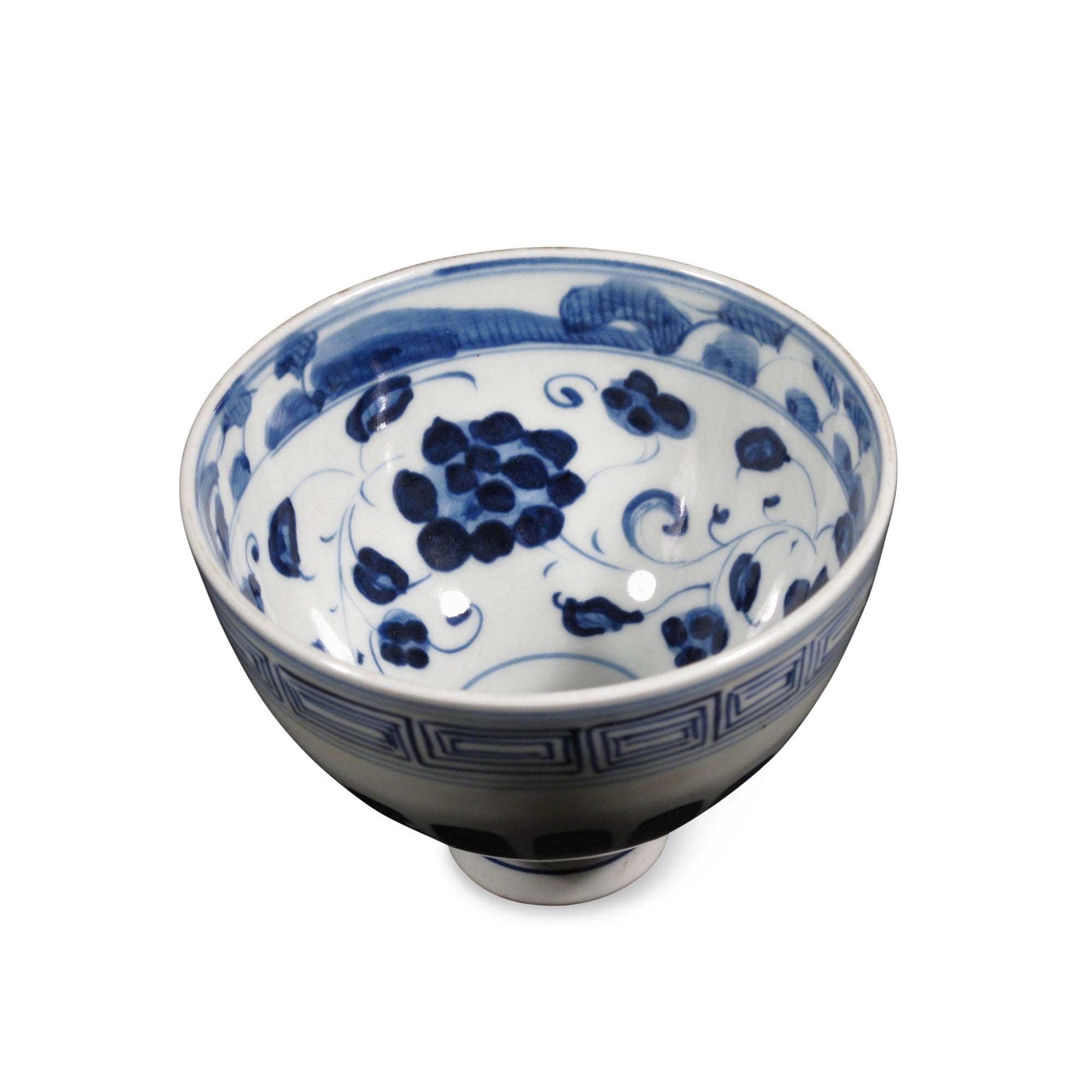Blue & White Porcelain Rice Bowl | Indigo Oriental Antiques