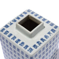 Blue & White Porcelain Tea Caddy - Calligraphy Design