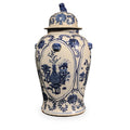 Blue & White Porcelain Temple Jar - Precious Objects