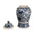 Blue & White Porcelain Temple Jar - 24 x 24 x 47 (wxdxh cms) - C1212