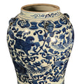Blue & White Porcelain Temple Jar - Qilin Design