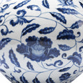 Blue & White Porcelain Tianqiuping Vase - Peony Design