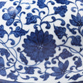 Blue & White Porcelain Trumpet Vase With Floral Design