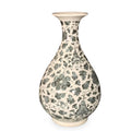 Blue & White Porcelain Yuhuchunping Vase - Peony Design