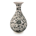 Blue & White Porcelain Yuhuchunping Vase - Peony Design