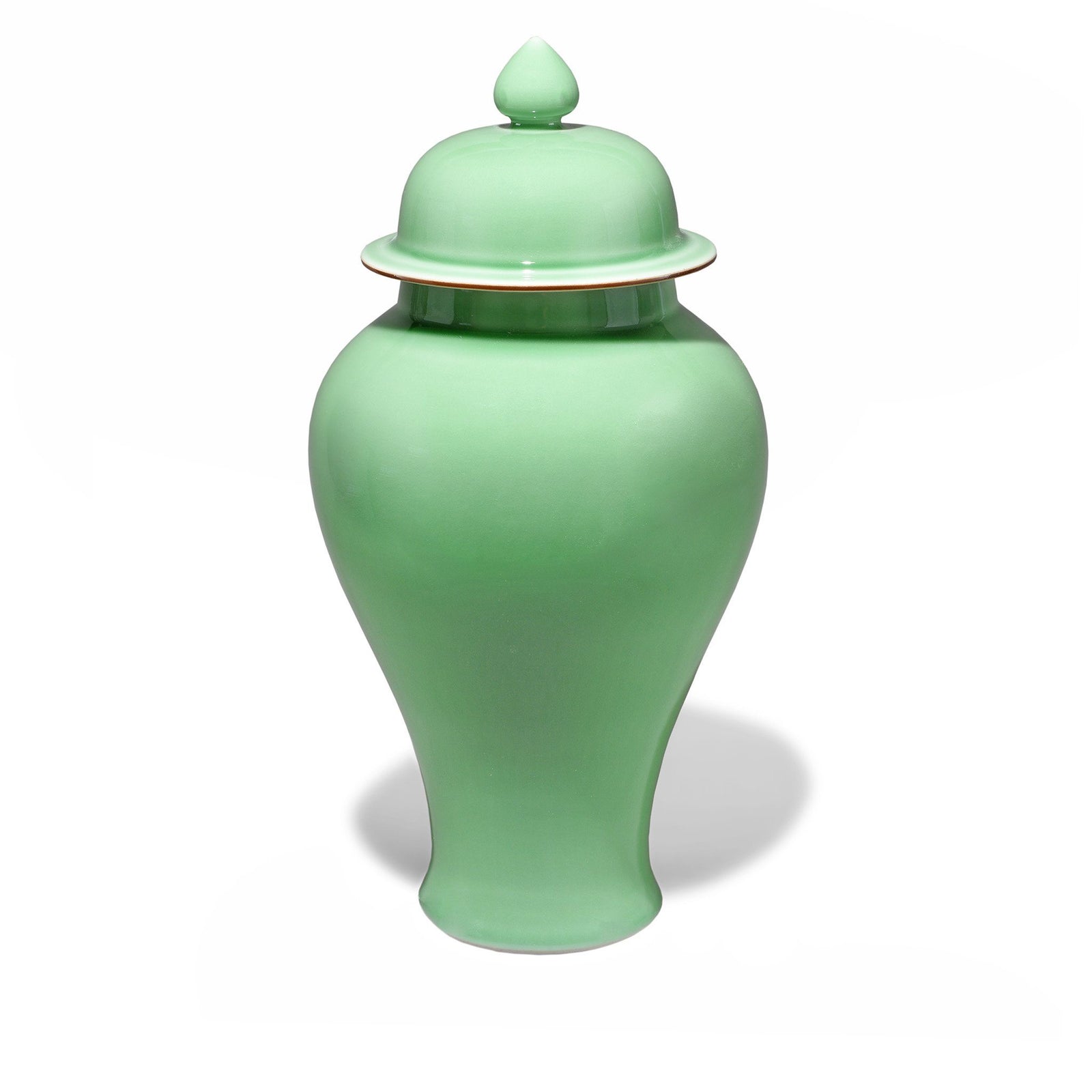 Green Celadon Porcelain Temple Jar | Indigo Antiques