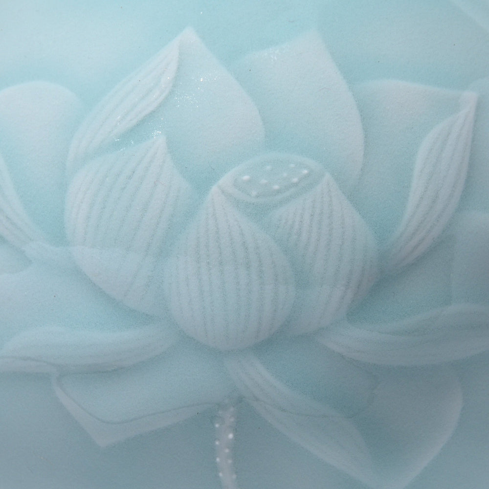 Celadon Porcelain  Vase - Flower Design | Indigo Antiques