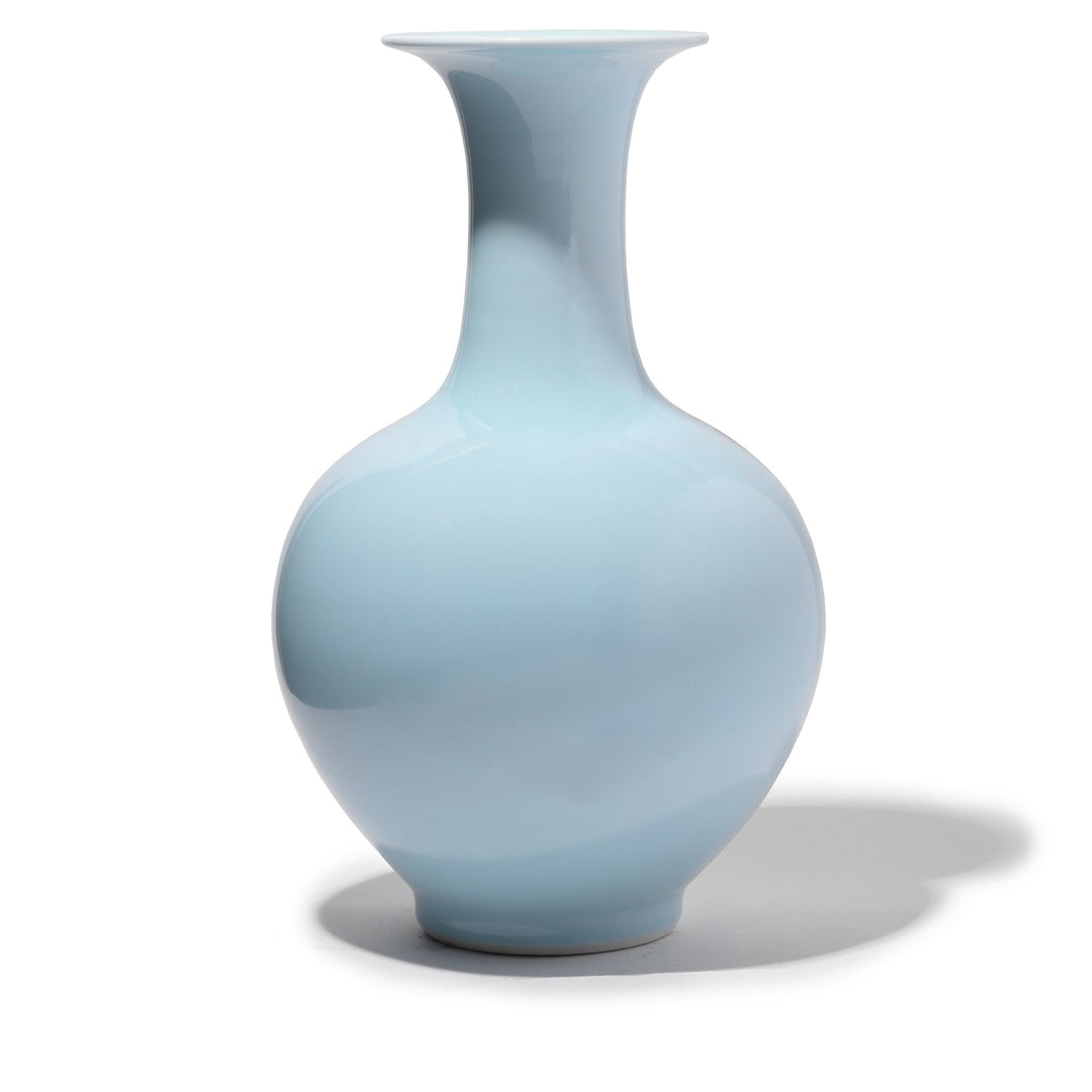 Chinese Reproduction Porcelain Celadon Trumpet Mouth Flower Vase | Indigo Antiques