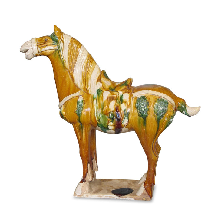 Glazed Terracotta Tang Horse Statue | Indigo Oriental Antiques