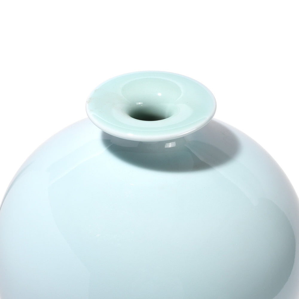 Detail From Blue Celadon Glazed Meiping Vase | Indigo Antiques