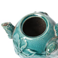 Green Earthenware Teapot - Parrot Design