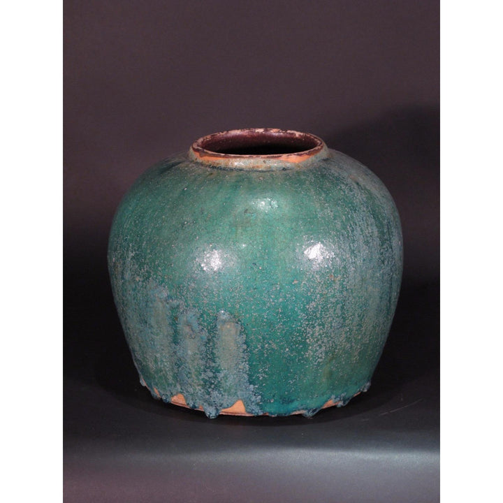 Green Glazed Rice Jar From Shanxi - 19thC - 4 | Indigo Oriental Antiques