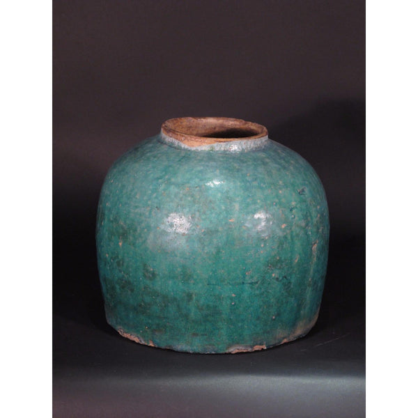 Green Glazed Rice Jar From Shanxi - 19thC - 4