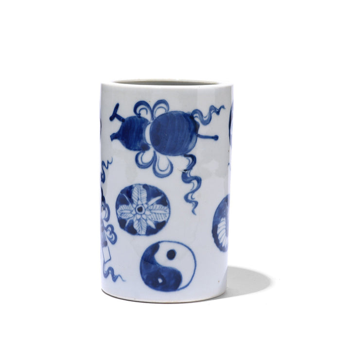 Porcelain Calligraphy Brush Pot | Indigo Antiques