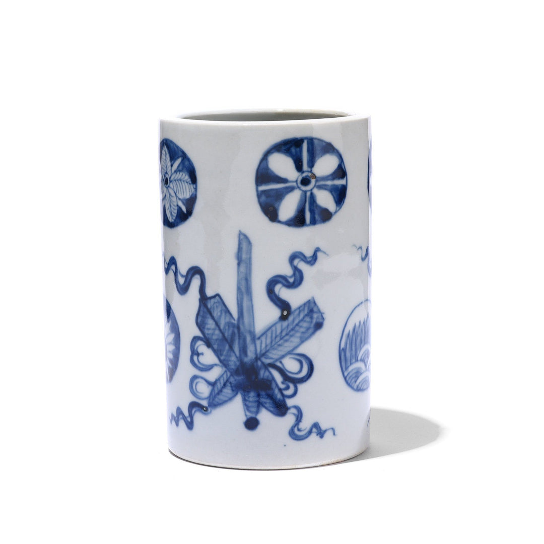 Porcelain Calligraphy Brush Pot | Indigo Antiques