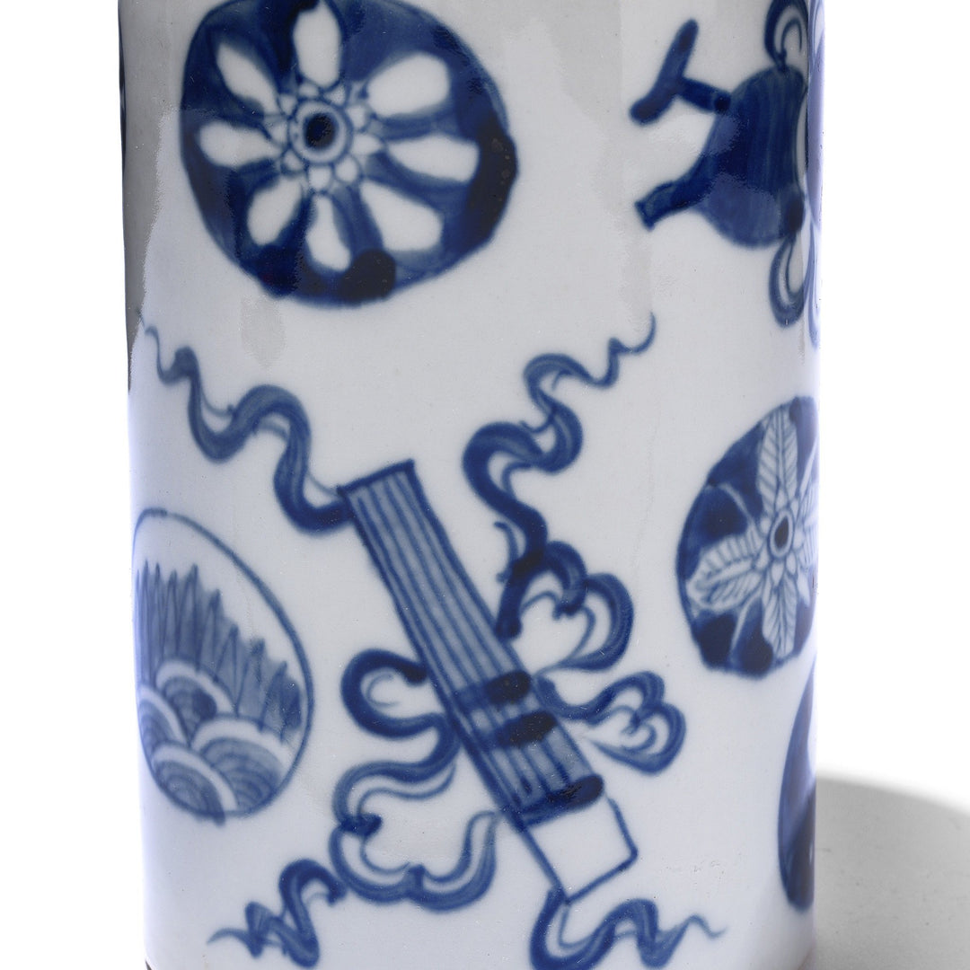 Porcelain Calligraphy Brush Pot | Indigo Antiques