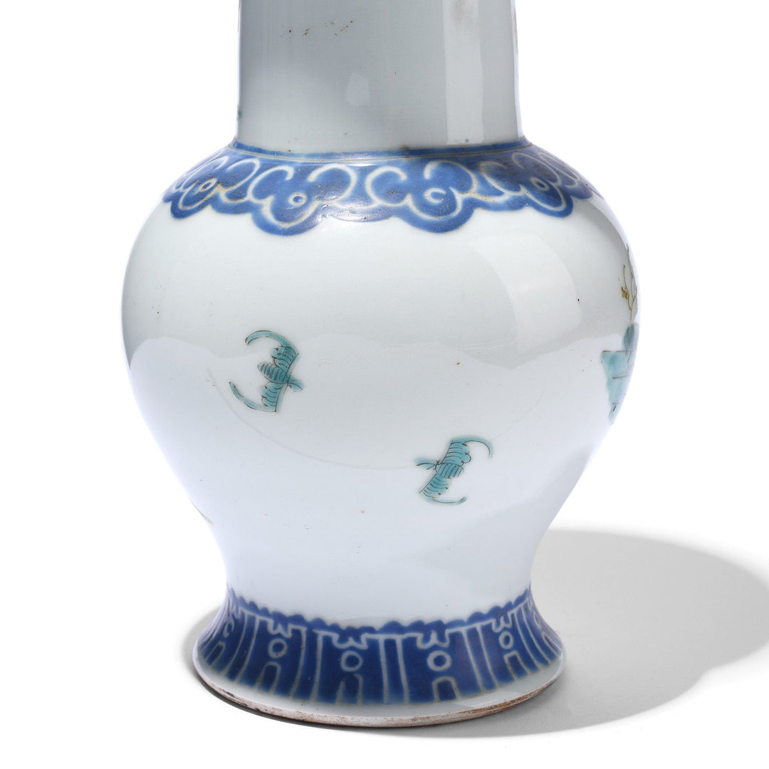 Reverse Of Option 1 Porcelain Fengweizun Vase - Famille Rose Design | Indigo Antiques