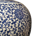 Porcelain Meiping Vase - Blue & White With Peony Design