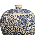 Porcelain Meiping Vase - Blue & White With Peony Design