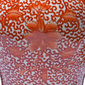 Porcelain Temple Jar -  Kangxi Orange Design