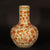 Porcelain Vase - Burnt Orange Lucky Symbols Design | Indigo Oriental Antiques