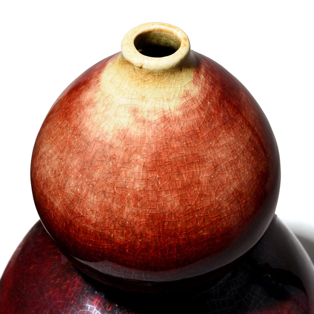 Sang De Boeuf Double Gourd Porcelain Vase | Indigo Antiques