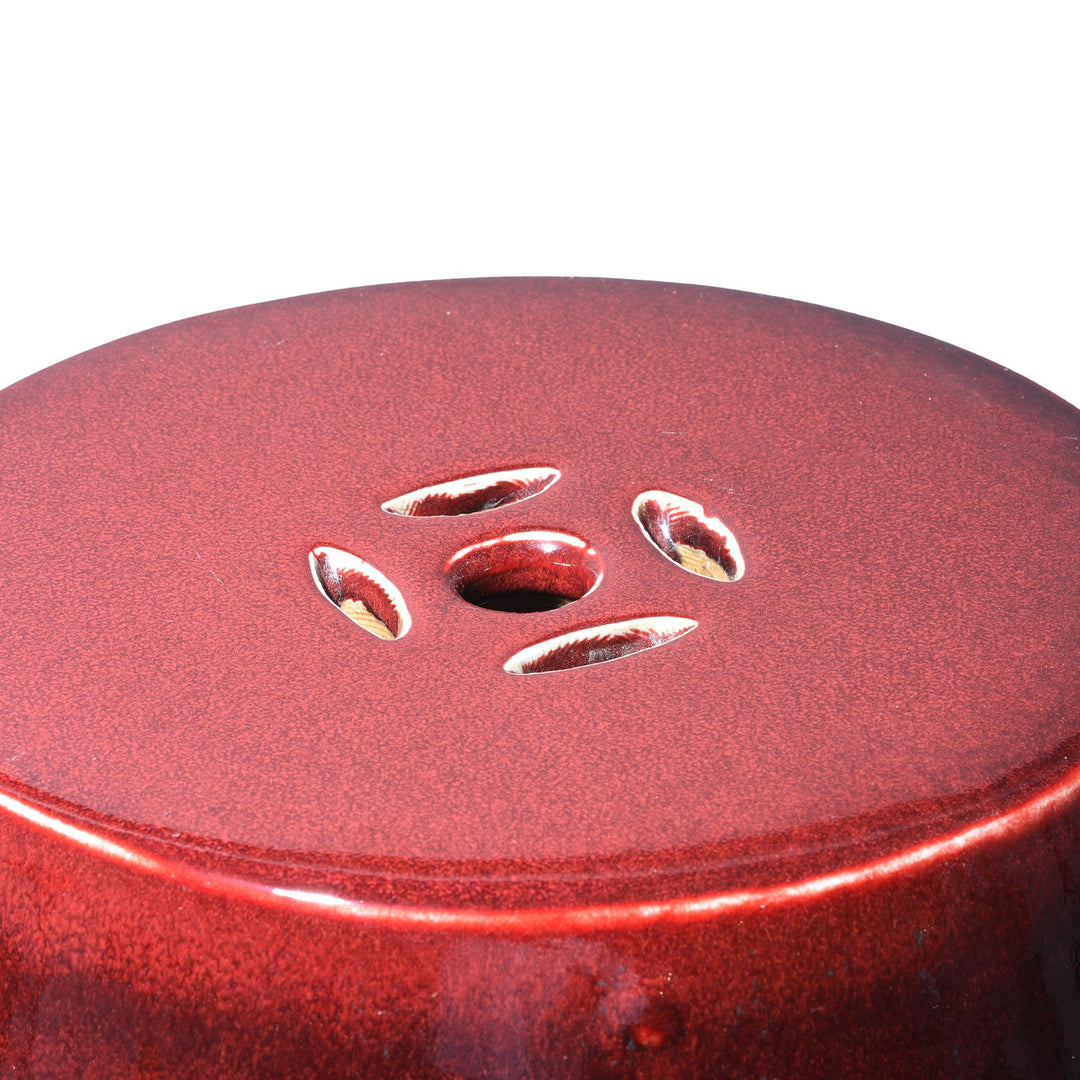 Chinese Reproduction Sang De Boeuf Porcelain Stool | Indigo Antiques
