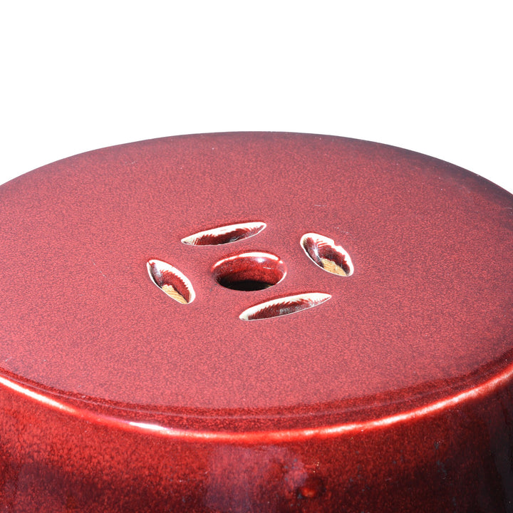 Chinese Reproduction Sang De Boeuf Porcelain Stool | Indigo Antiques