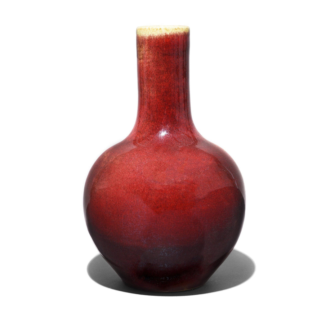 Sang De Boeuf Porcelain Tianqiuping Vase | Indigo Antiques