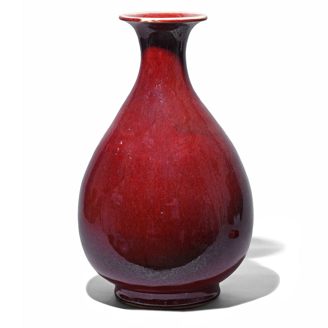 Reproduction Chinese Sang De Boeuf Porcelain Yuhuchunping Vase | Indigo Antiques