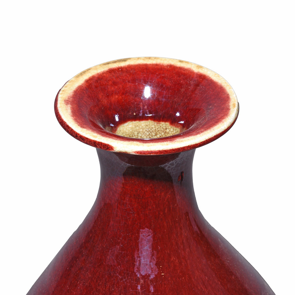 Reproduction Chinese Sang De Boeuf Porcelain Yuhuchunping Vase | Indigo Antiques