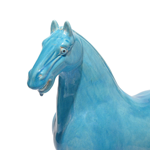 Turquoise Glazed Terracotta Tang Horse Statue