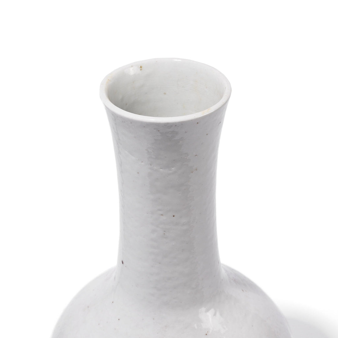 Detail From White Glazed Porcelain Bottle Vase | Indigo Antiques
