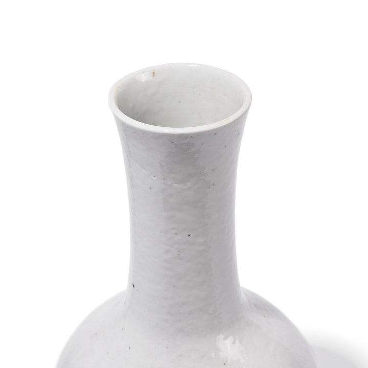 Detail From White Glazed Porcelain Bottle Vase | Indigo Antiques