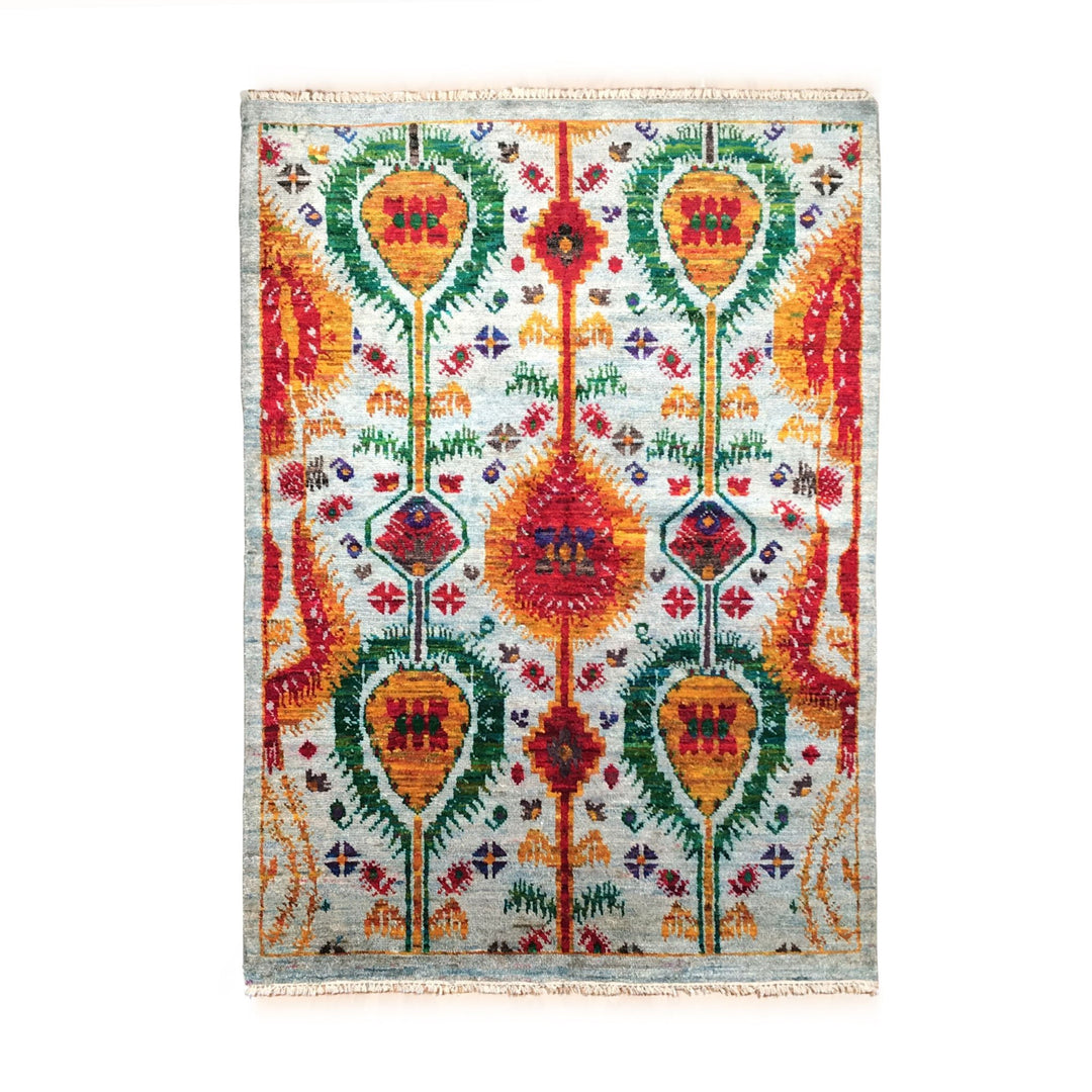 Recycled Silk Sari Rug - 180 x 0 x 121 (wxdxh cms) - 707935