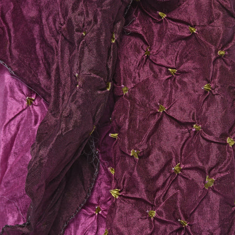 Purple Bandhani Silk Scarf from Rajasthan